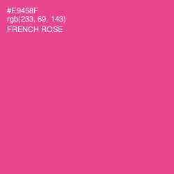 #E9458F - French Rose Color Image